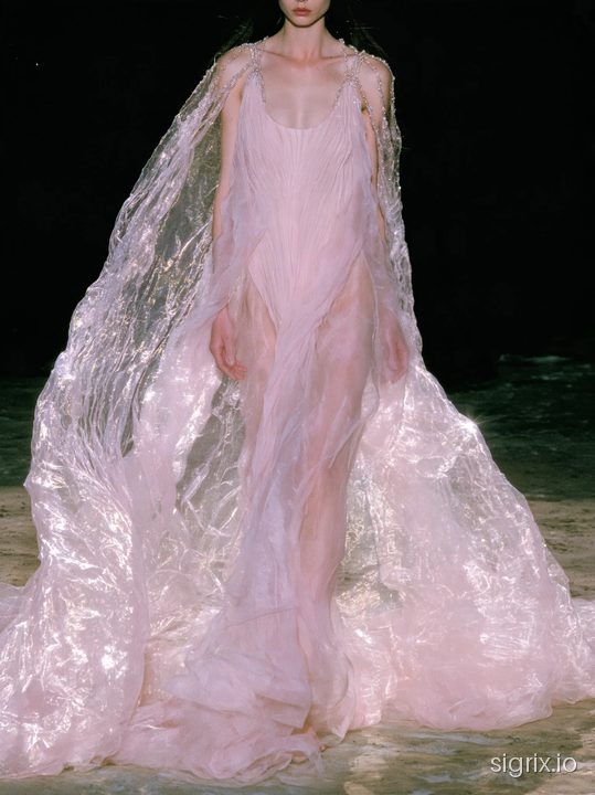 Ethereal Couture Runway Photography for Midjourney sample generation 3