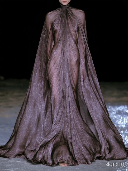 Ethereal Couture Runway Photography for Midjourney sample generation 7