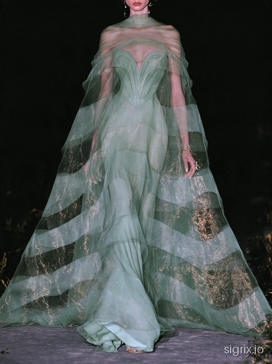 Ethereal Couture Runway Photography for Midjourney sample generation 6