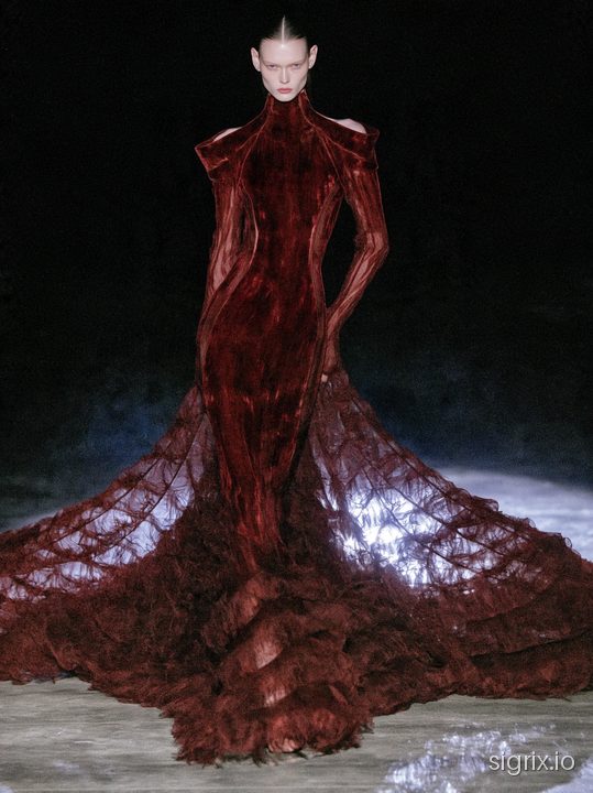 Ethereal Couture Runway Photography for Midjourney sample generation 1