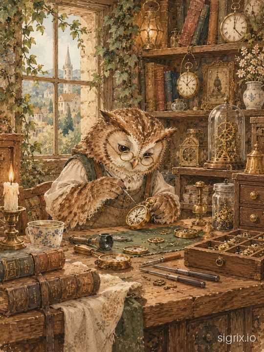 Vintage Storybook Gouache Illustrations sample generation 8