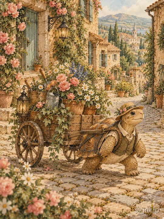 Vintage Storybook Gouache Illustrations sample generation 4