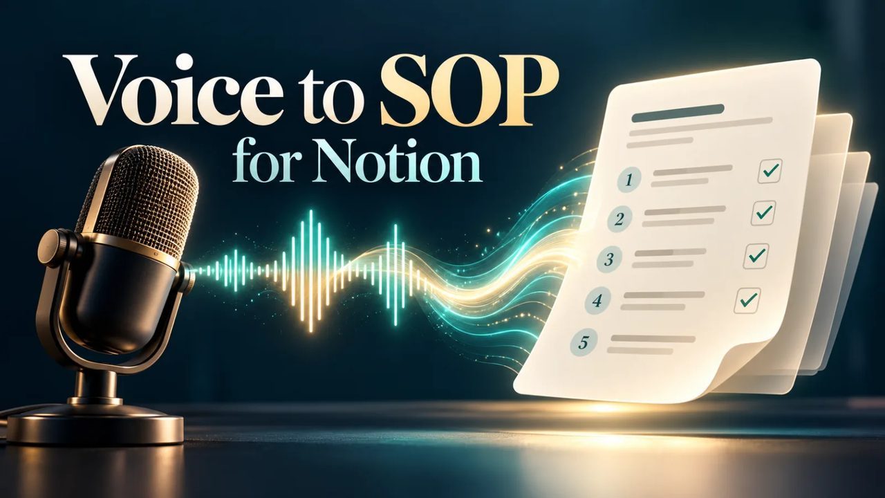 Voice to SOP for Notion