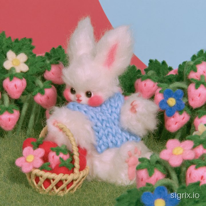 Needle Felted Miniature Diorama Art for Midjourney sample generation 3
