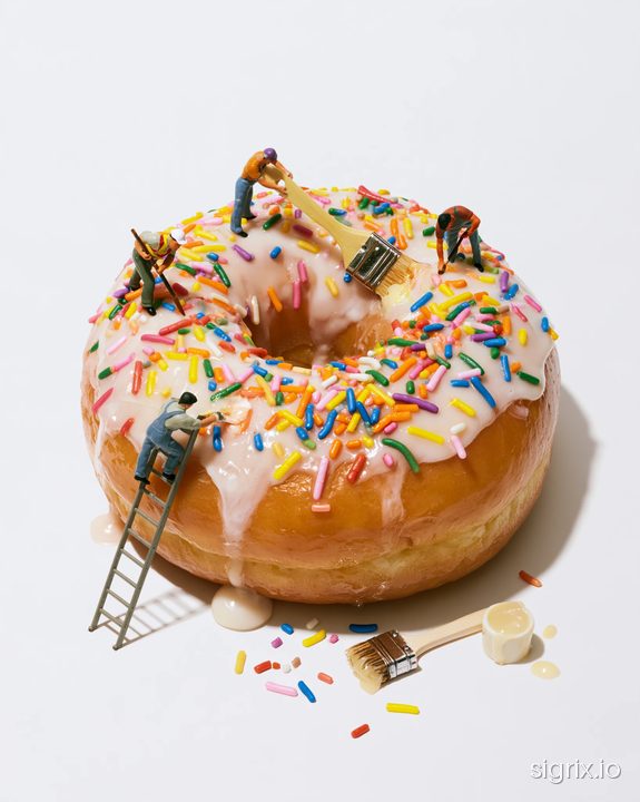 Miniature Food Worlds Photography sample generation 7