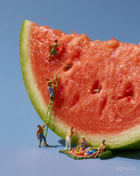 Miniature Food Worlds Photography sample generation 5