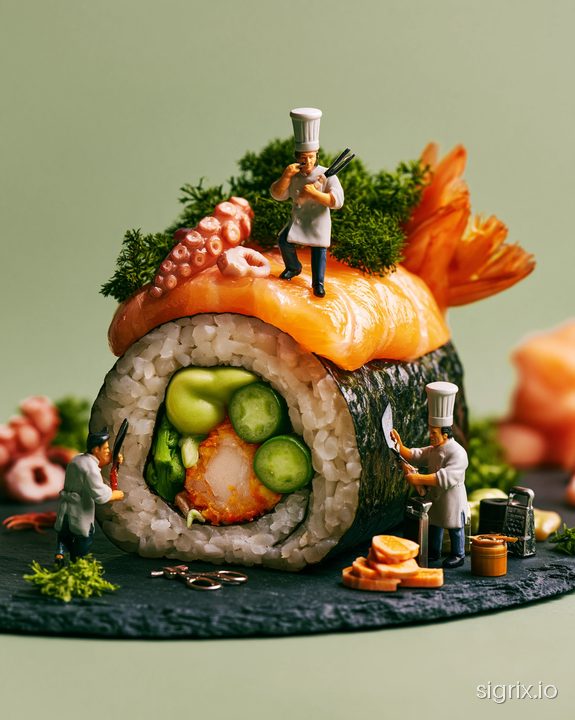 Miniature Food Worlds Photography sample generation 6