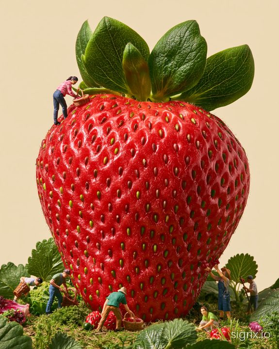 Miniature Food Worlds Photography sample generation 1