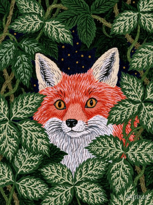 Woodland Animal Folk Art Illustrations for Midjourney sample generation 8