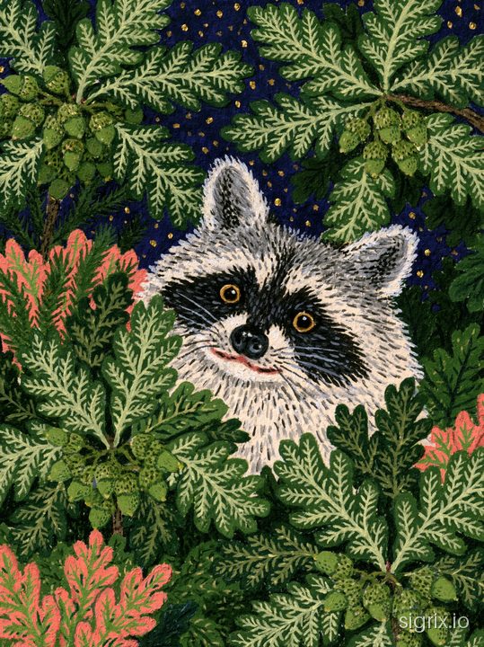 Woodland Animal Folk Art Illustrations for Midjourney sample generation 4