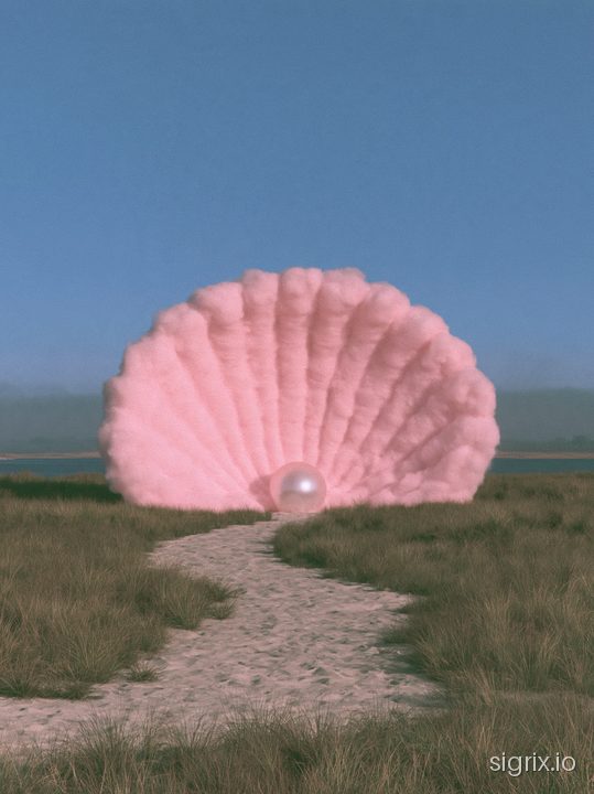 Surreal Pastel Landscape Photography sample generation 7