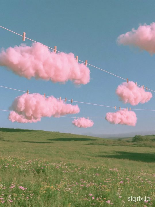 Surreal Pastel Landscape Photography sample generation 9