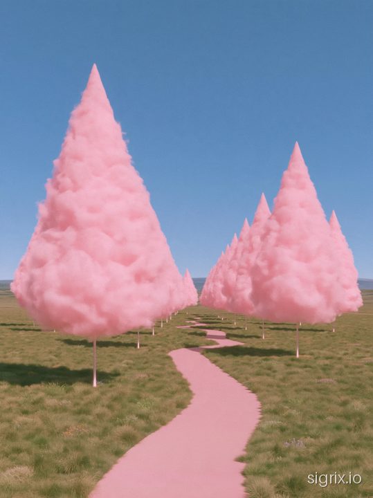 Surreal Pastel Landscape Photography sample generation 8