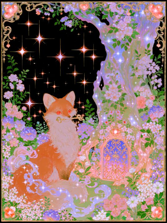 Whimsical Fairytale Storybook Illustrations sample generation 6