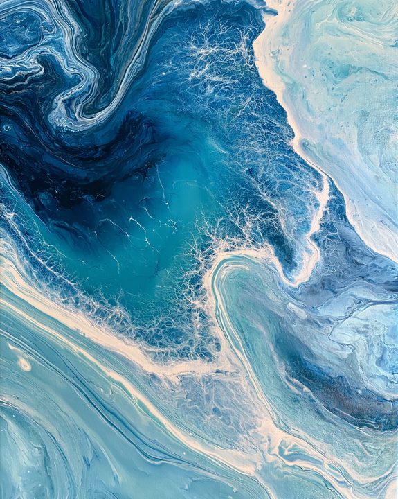 Colorful Fluid Marble Abstract Art sample generation 4